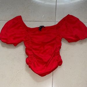 Women’s Red Above Waist Blouse